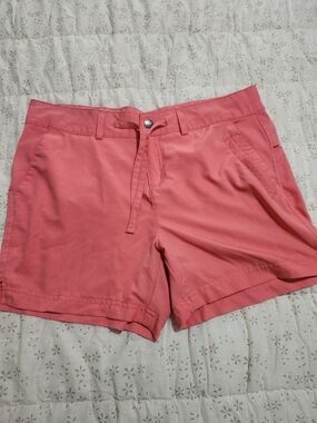 Women's Coral Pink Casual Drawstring Shorts